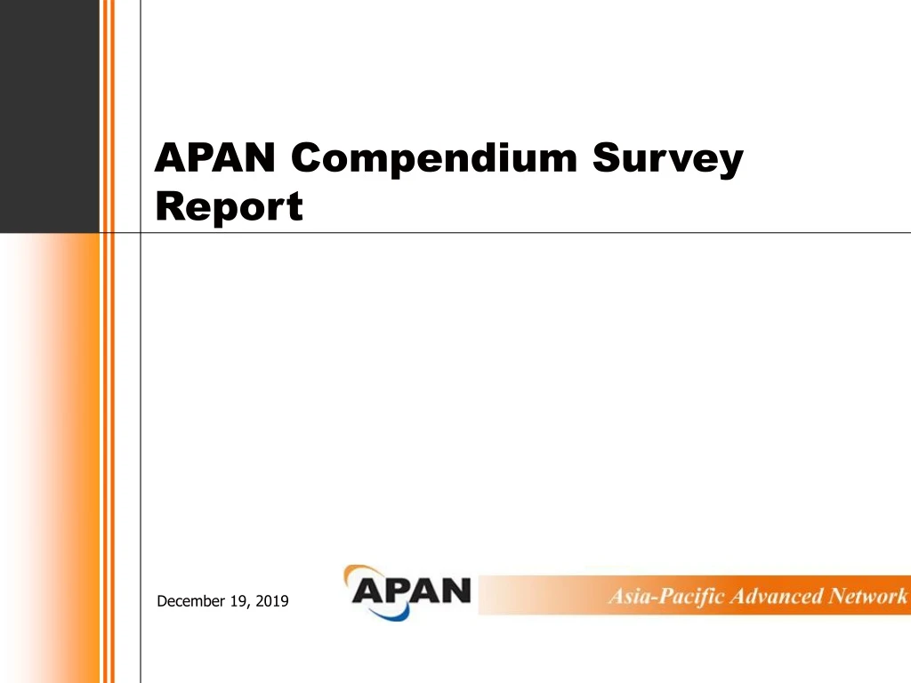 apan compendium survey report