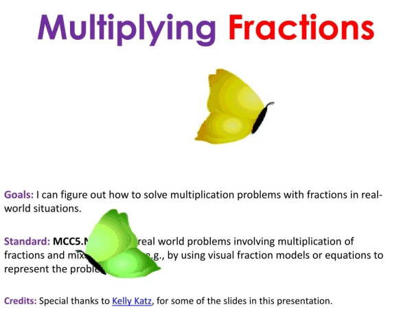 Multiplying  Fractions