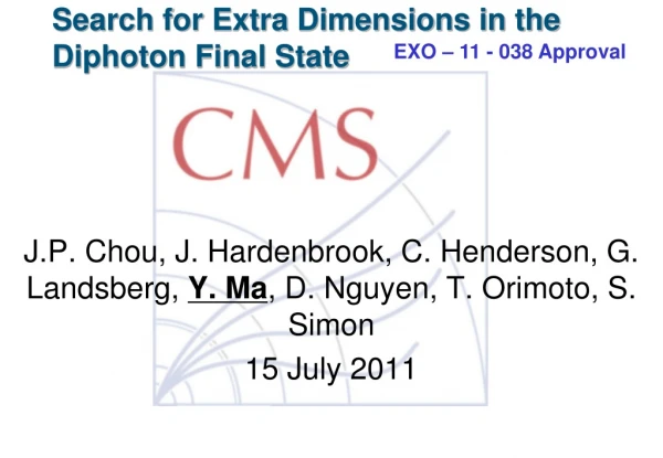 Search for Extra Dimensions in the Diphoton Final State