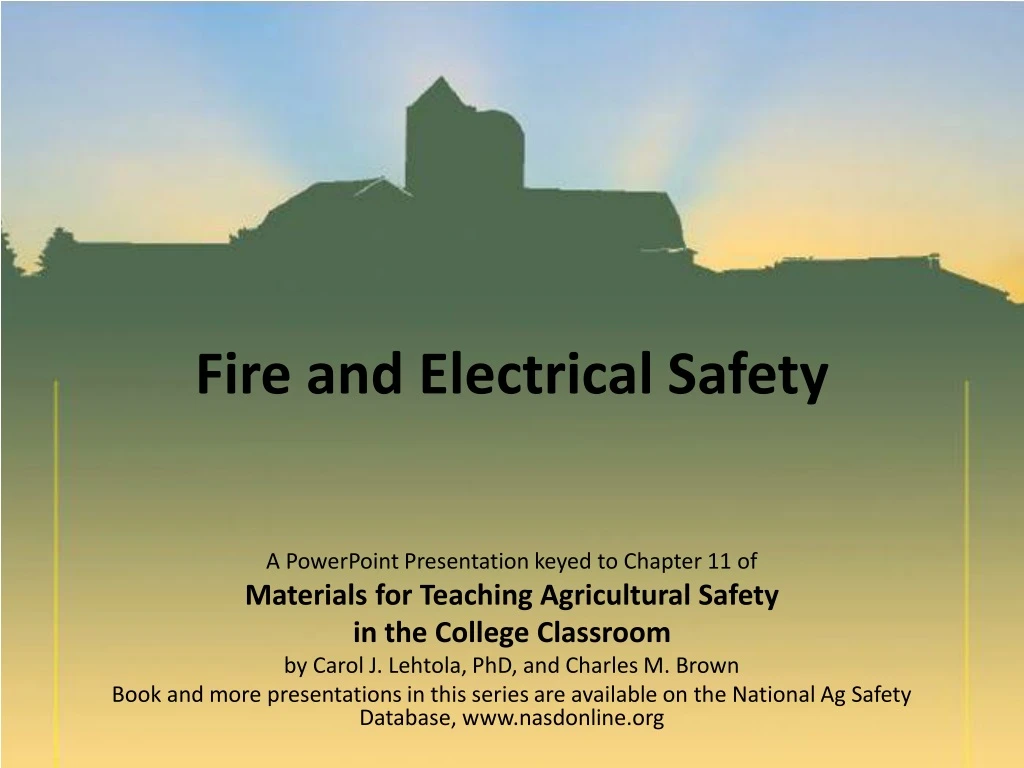 fire and electrical safety