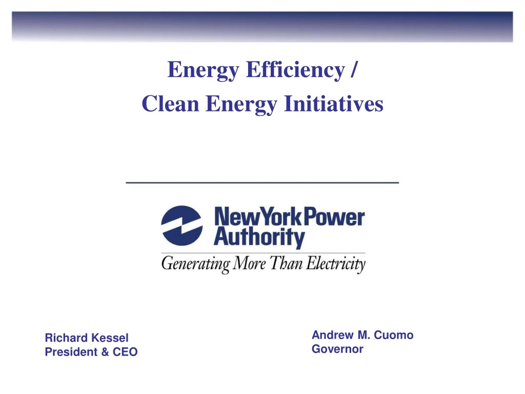 energy efficiency clean energy initiatives