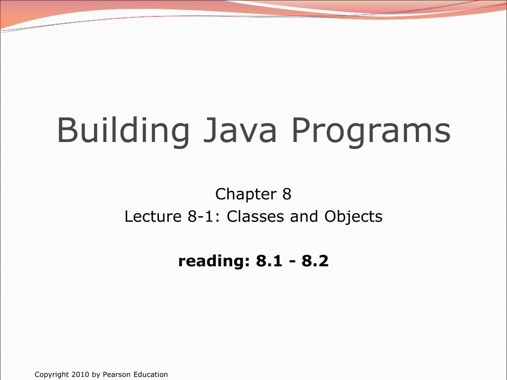 building java programs