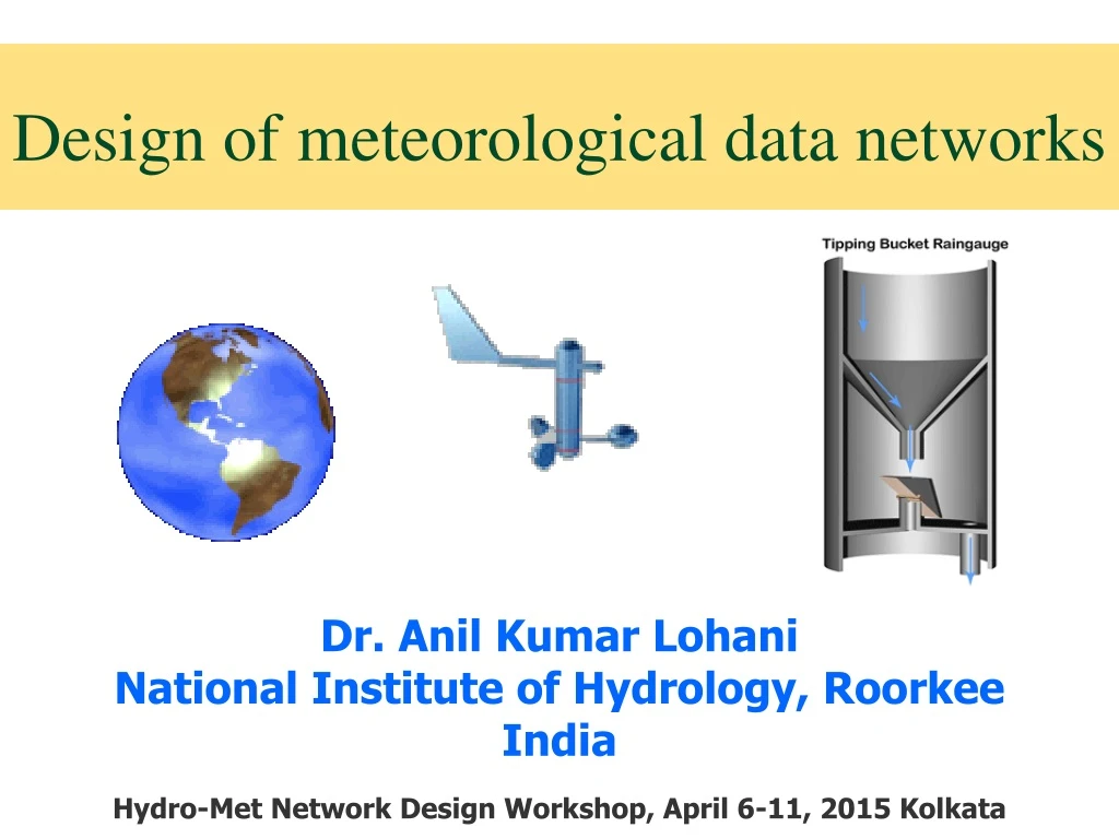 design of meteorological data networks