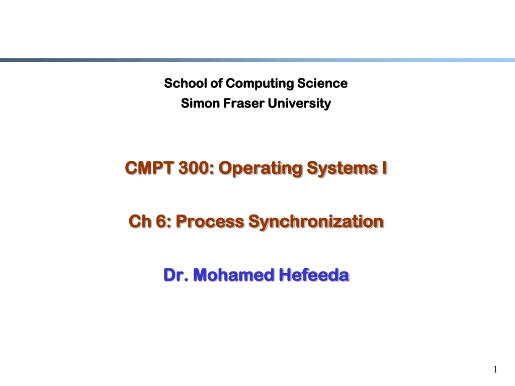 school of computing science simon fraser