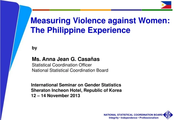 Measuring Violence against Women:  The Philippine Experience
