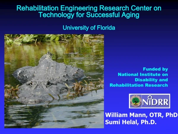 Rehabilitation Engineering Research Center on Technology for Successful Aging