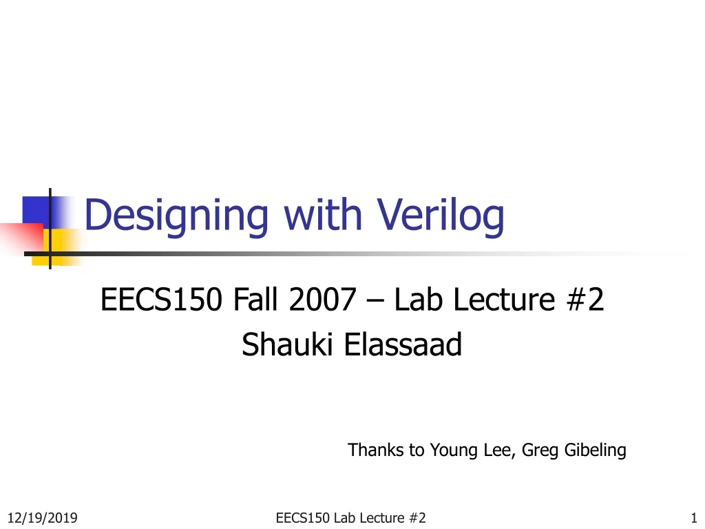 designing with verilog