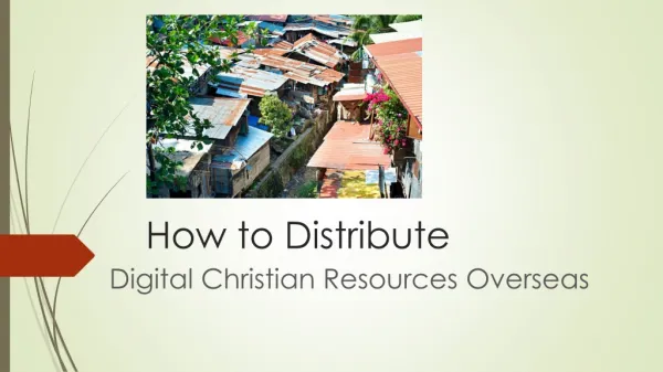 How to Distribute