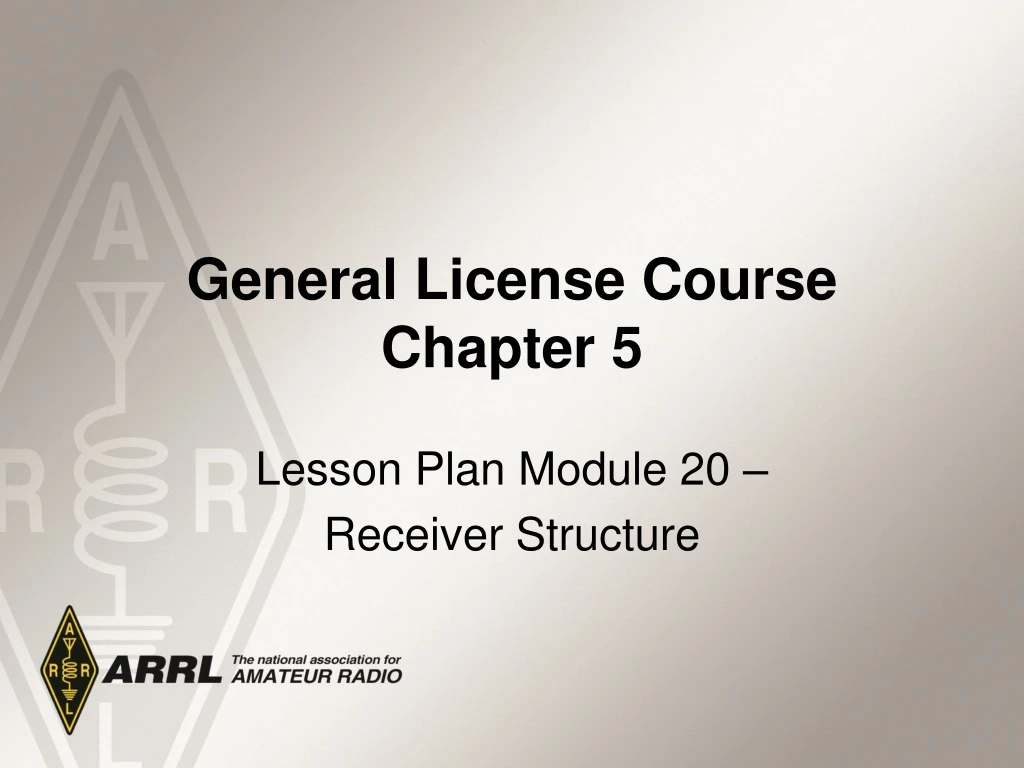 general license course chapter 5