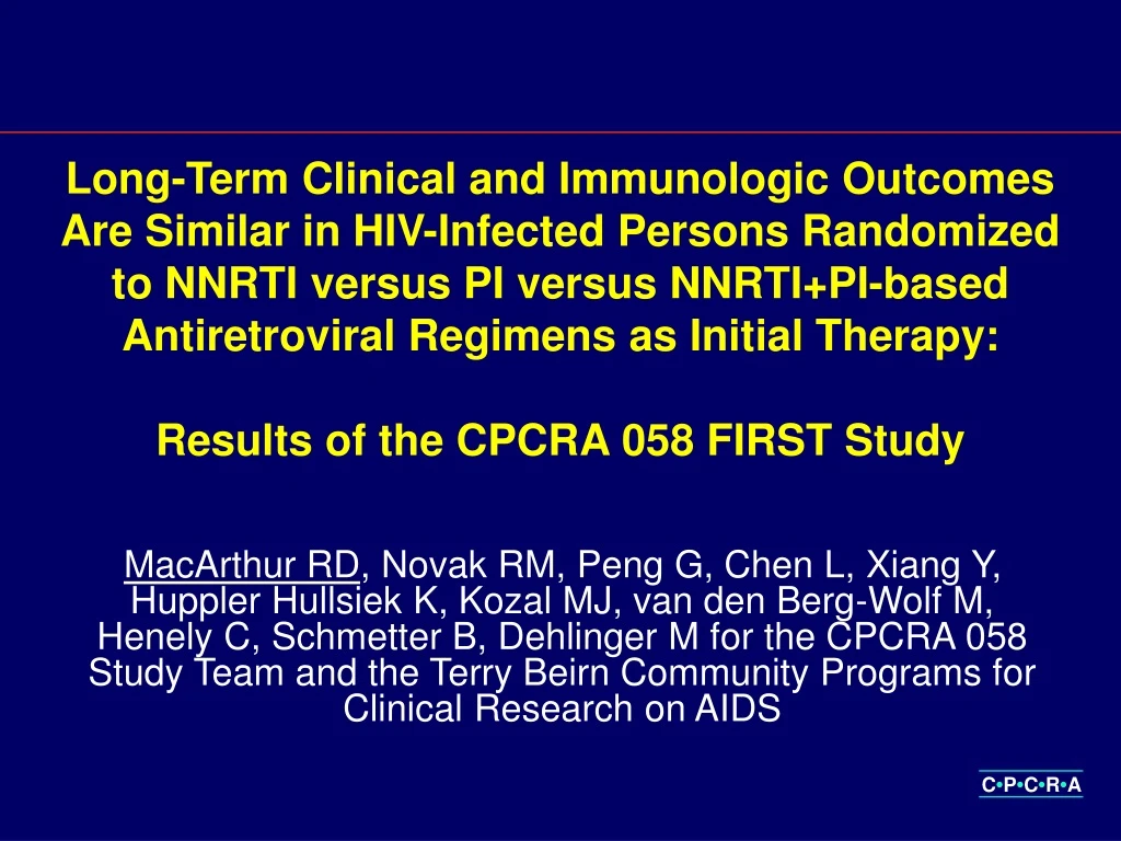 long term clinical and immunologic outcomes