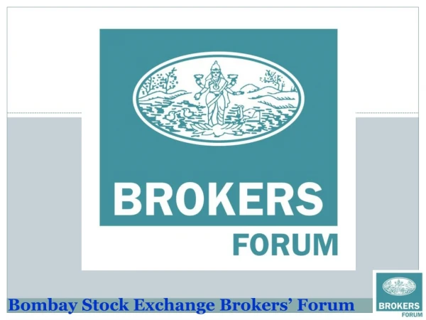 Bombay Stock Exchange Brokers’ Forum