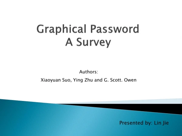 Graphical Password A Survey