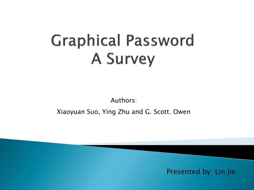 graphical password a survey