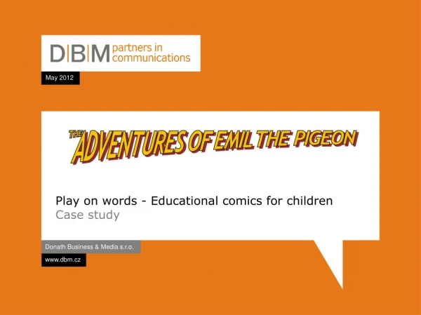 Play on words  -  Educational comics for children Case study