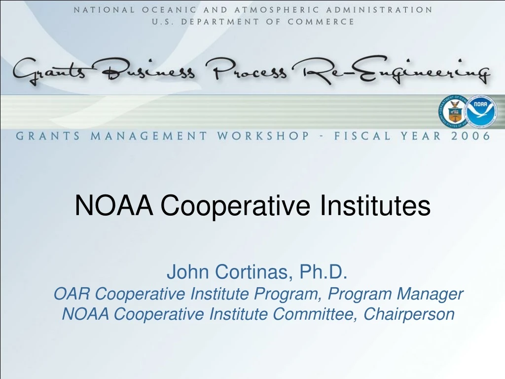 noaa cooperative institutes