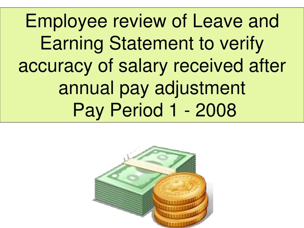 employee review of leave and earning statement