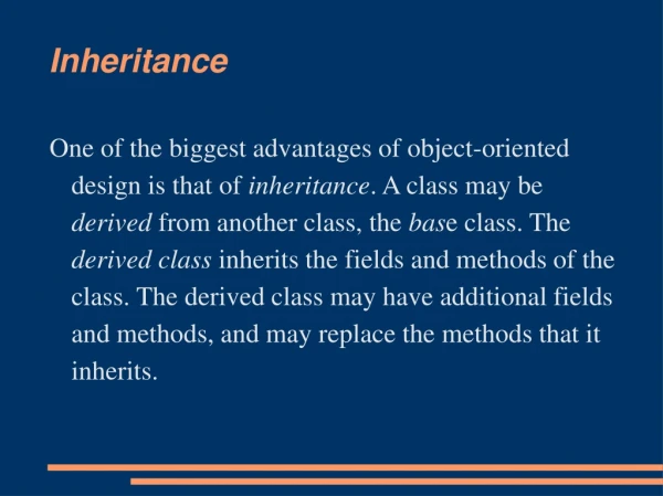 Inheritance