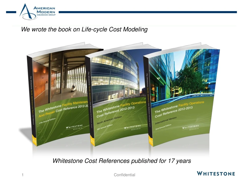 we wrote the book on life cycle cost modeling