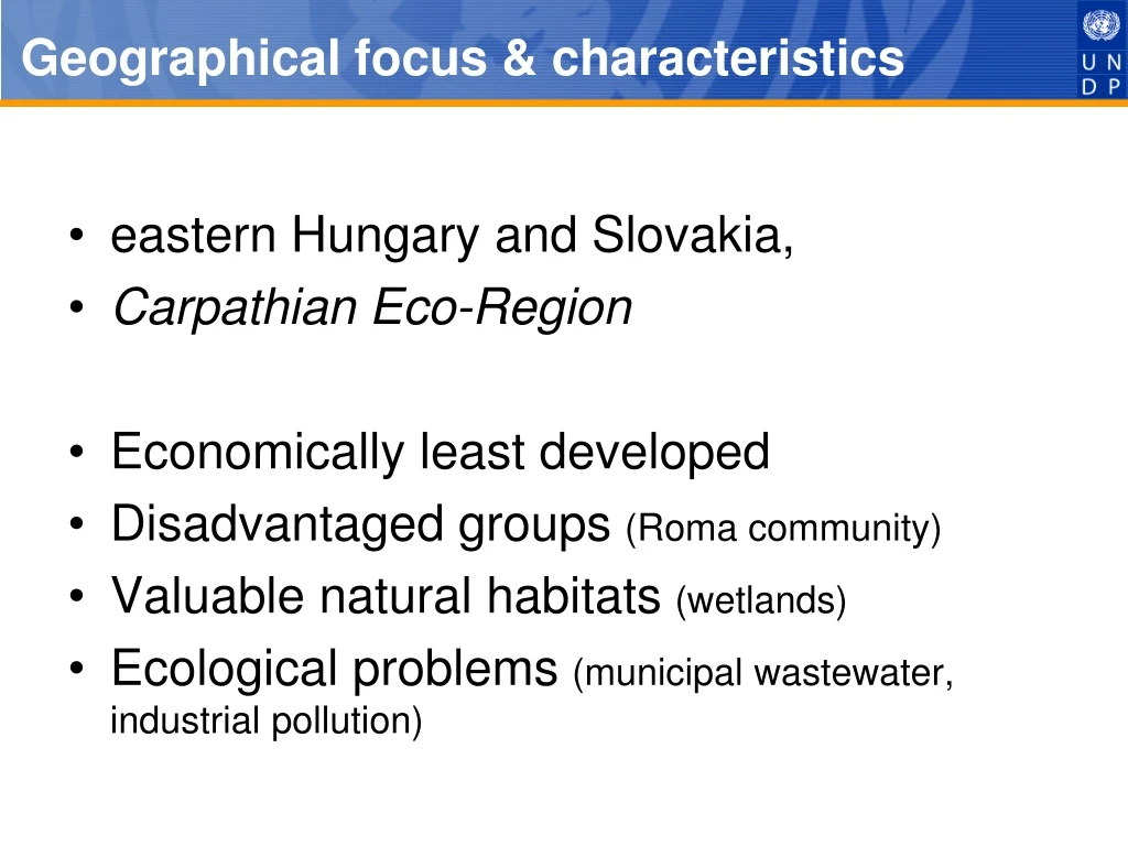 geographical focus characteristics