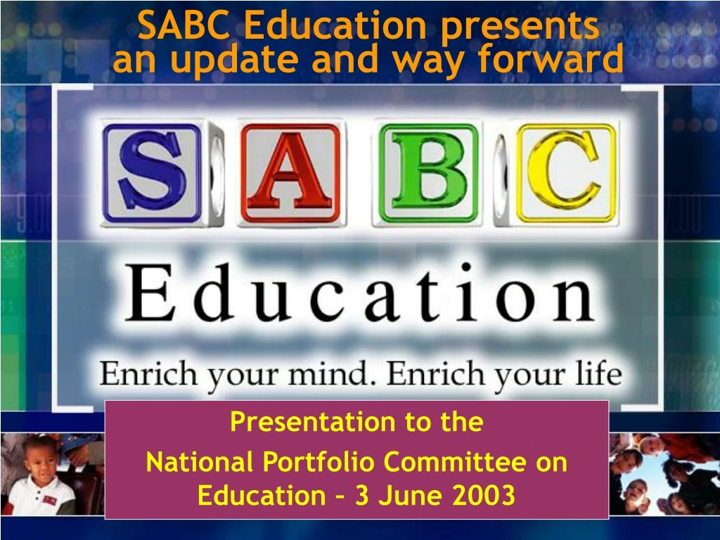 sabc education presents an update and way forward