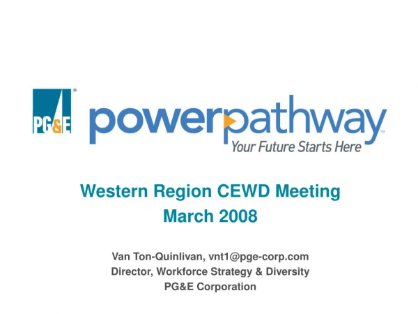 Western Region CEWD Meeting March 2008