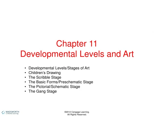 Chapter 11 Developmental Levels and Art