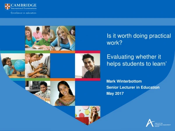 Mark Winterbottom Senior Lecturer in Education May 2017