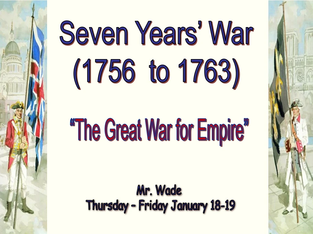 seven years war 1756 to 1763