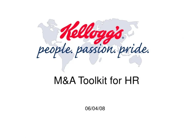 M&amp;A Toolkit for HR