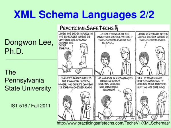 XML Schema Languages 2/2
