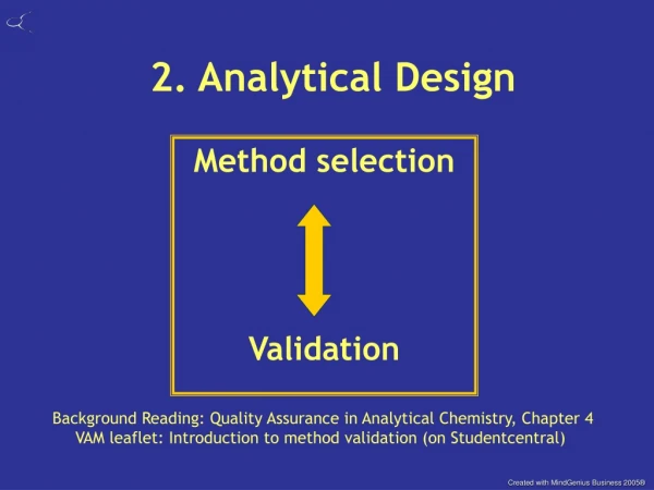 2. Analytical Design