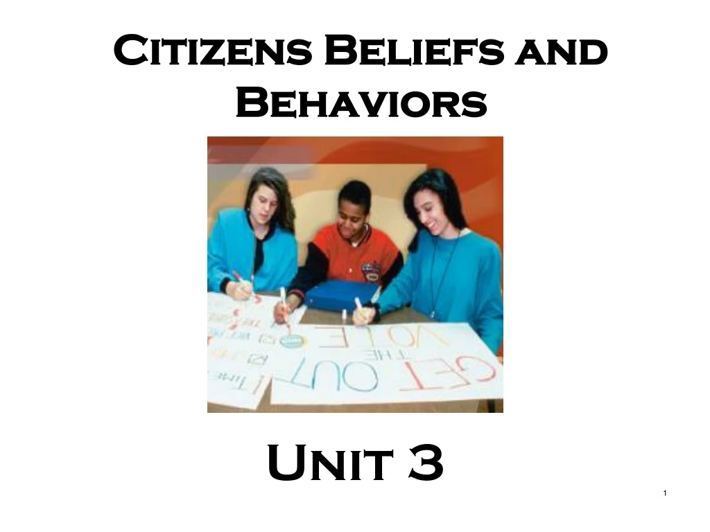 citizens beliefs and behaviors