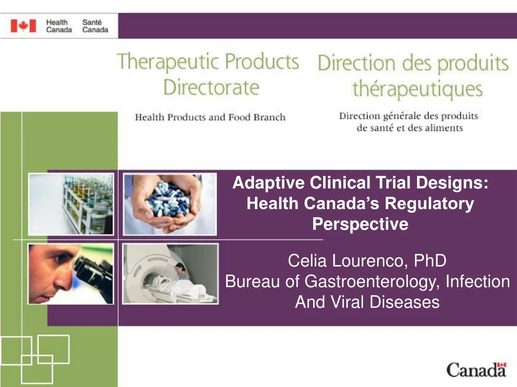 adaptive clinical trial designs health canada