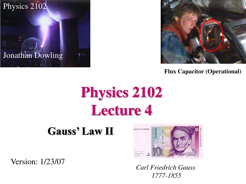 physics 2102 lecture 4