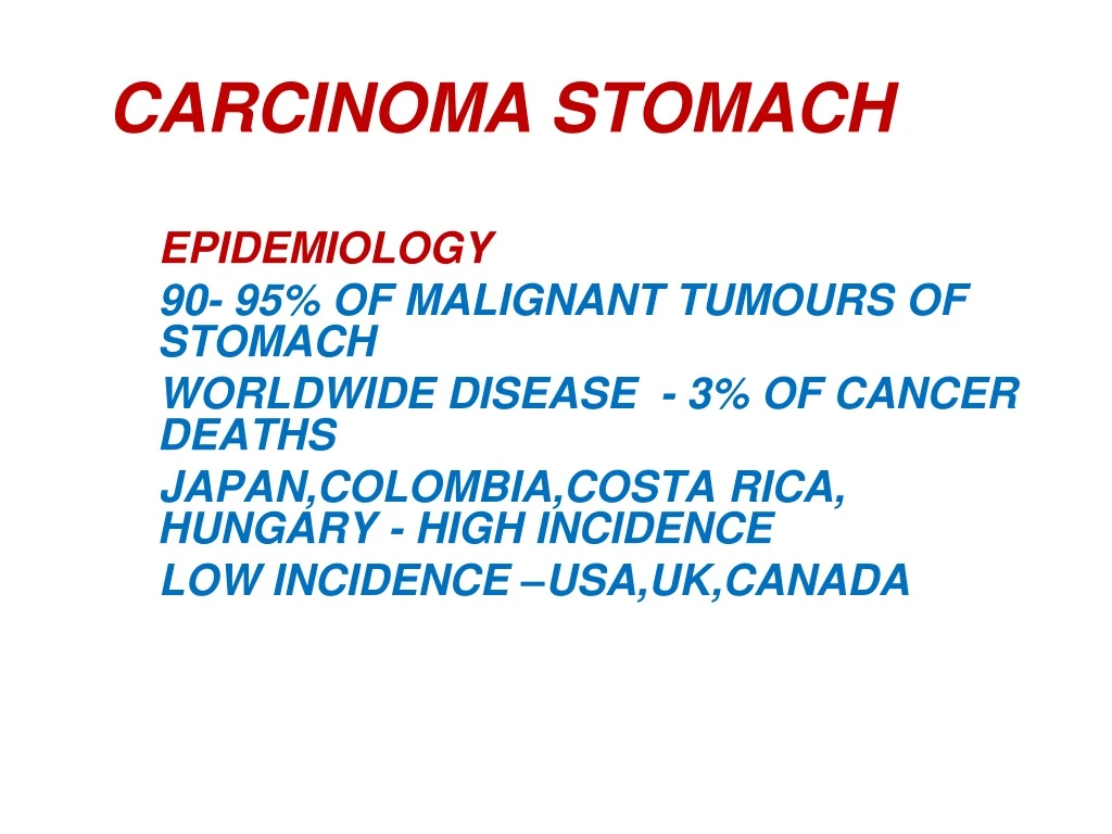 carcinoma stomach