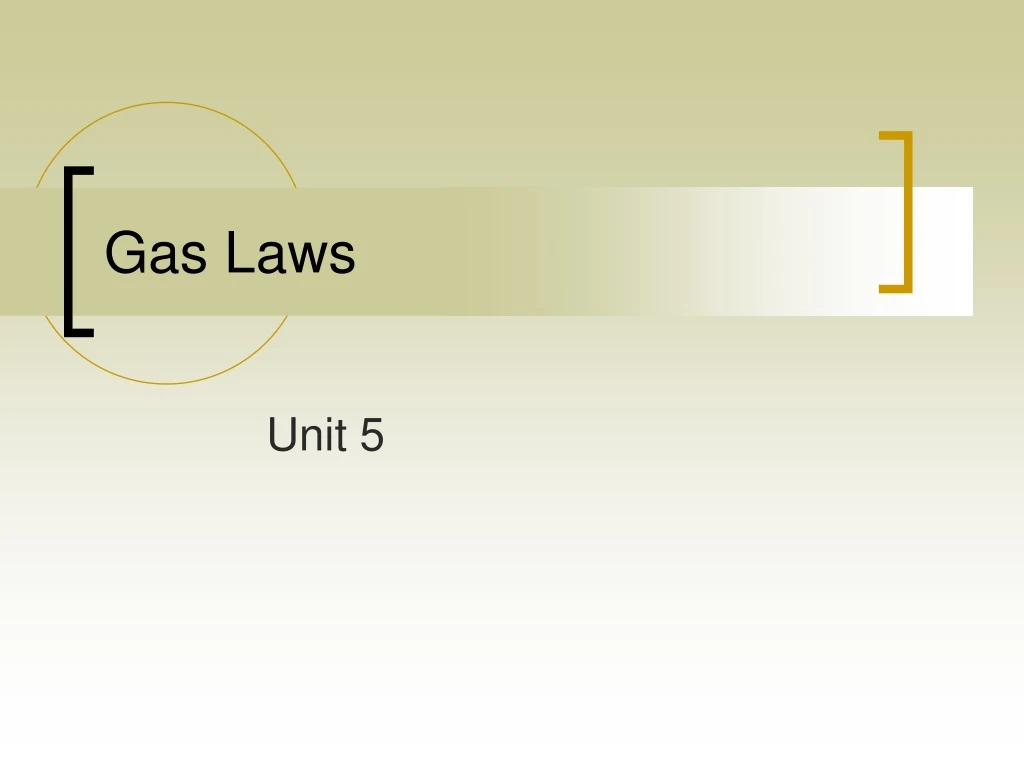 gas laws