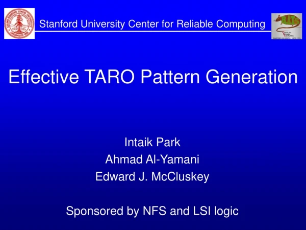 Effective TARO Pattern Generation