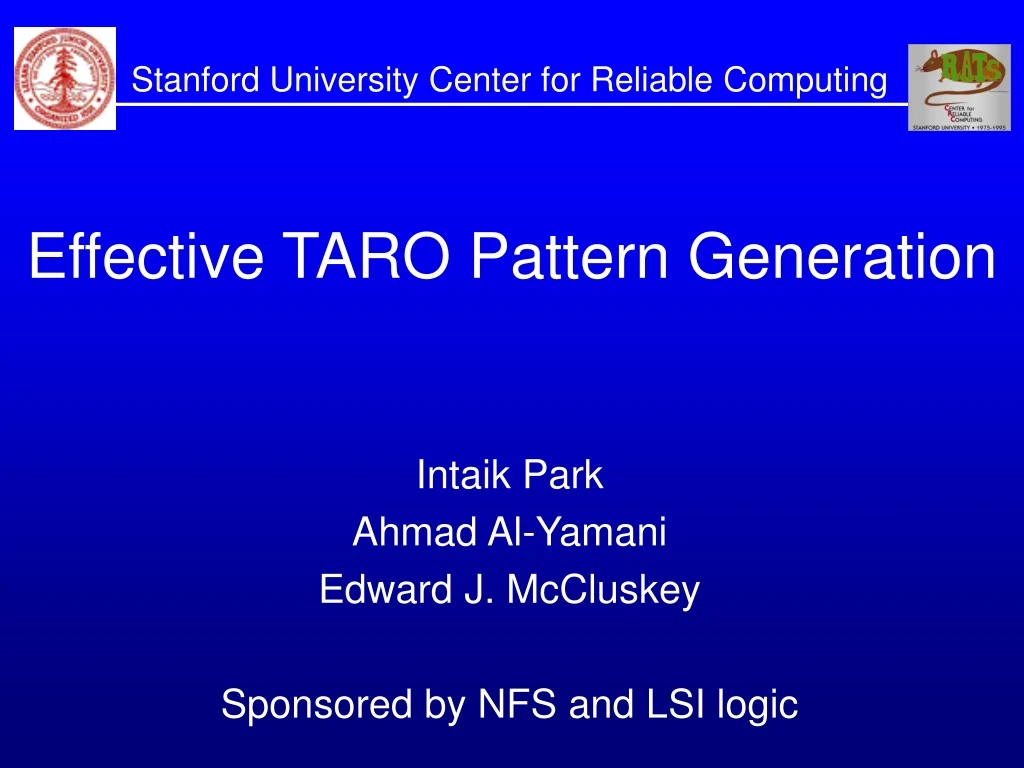effective taro pattern generation