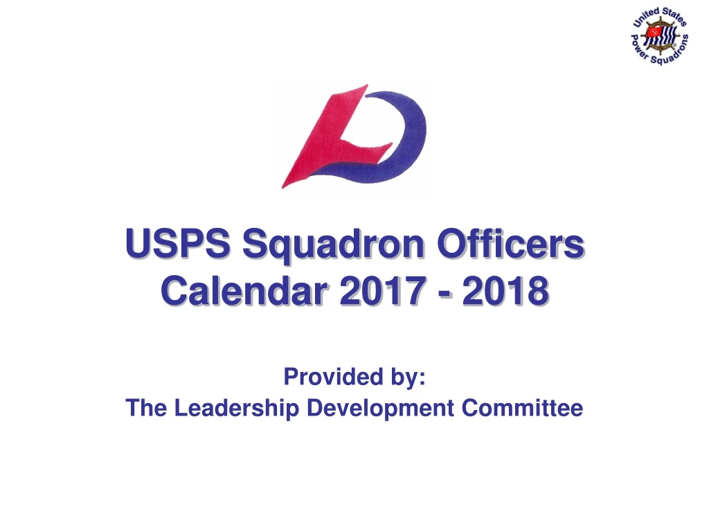 usps squadron officers calendar 2017 2018
