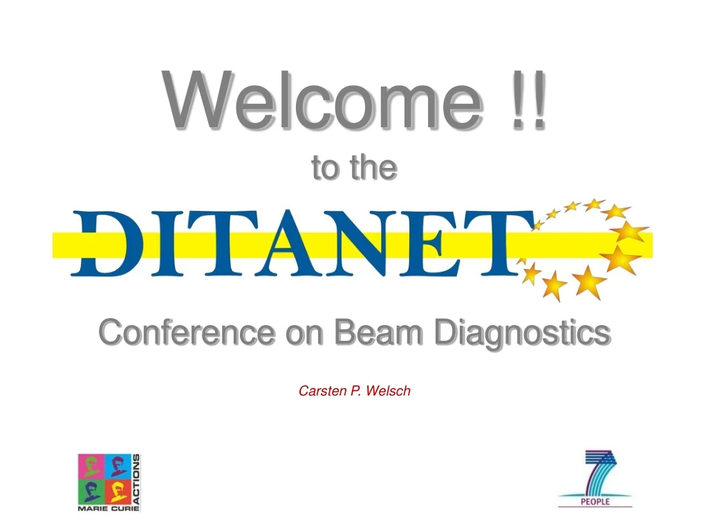 welcome to the conference on beam diagnostics