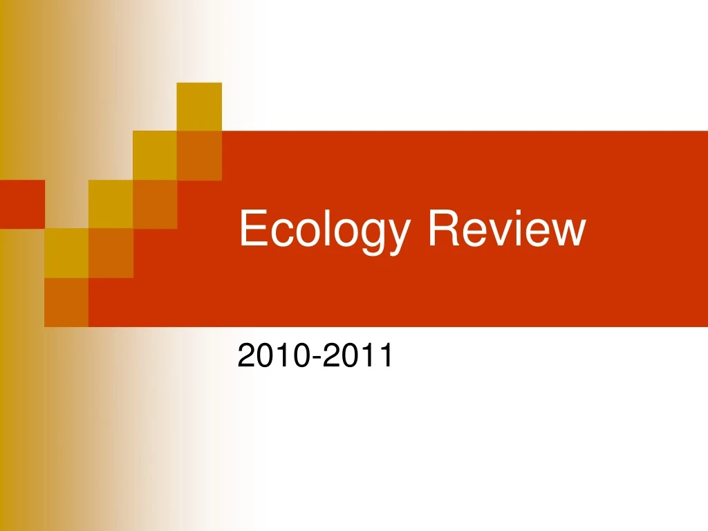 ecology review