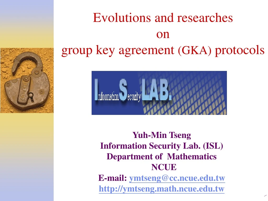 evolutions and researches on group key agreement