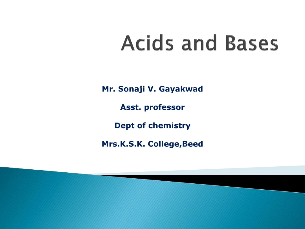 PPT - Acids And Bases PowerPoint Presentation, Free Download - ID:9132656