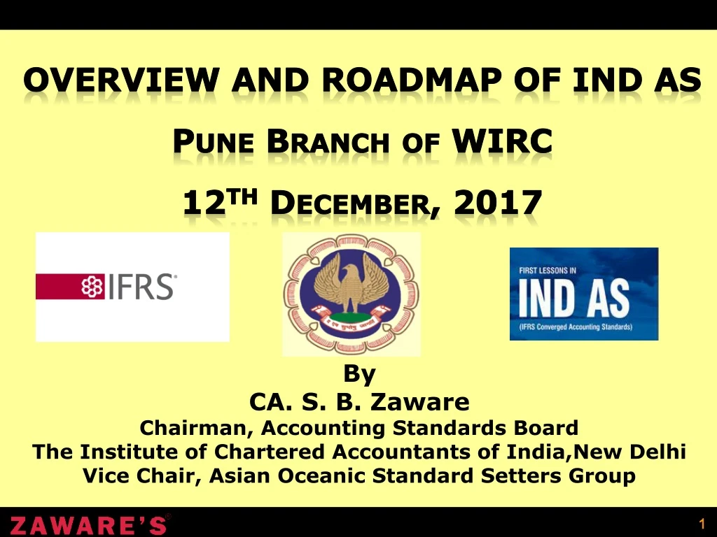 overview and roadmap of ind as pune branch