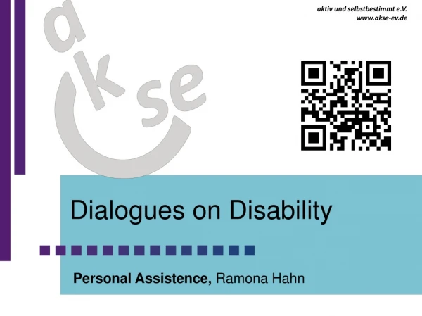 Dialogues on Disability