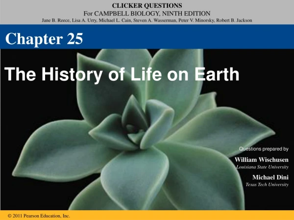 The History of Life on Earth