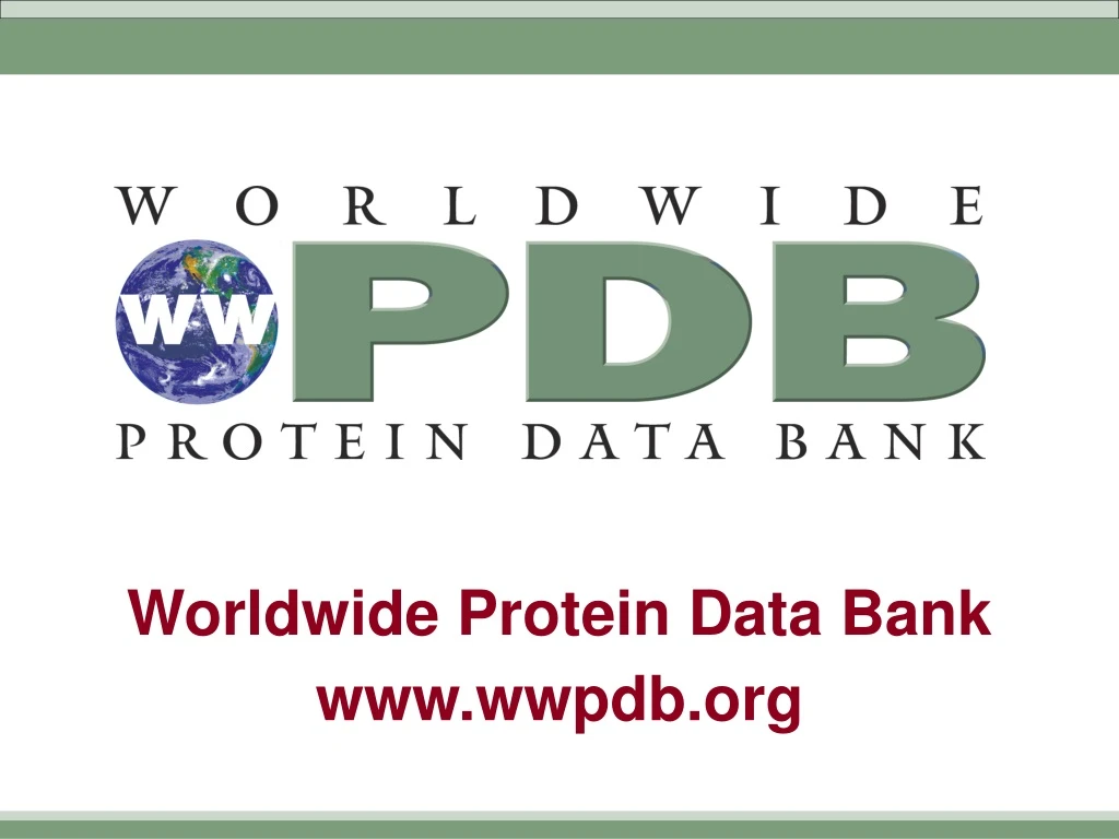 worldwide protein data bank www wwpdb org