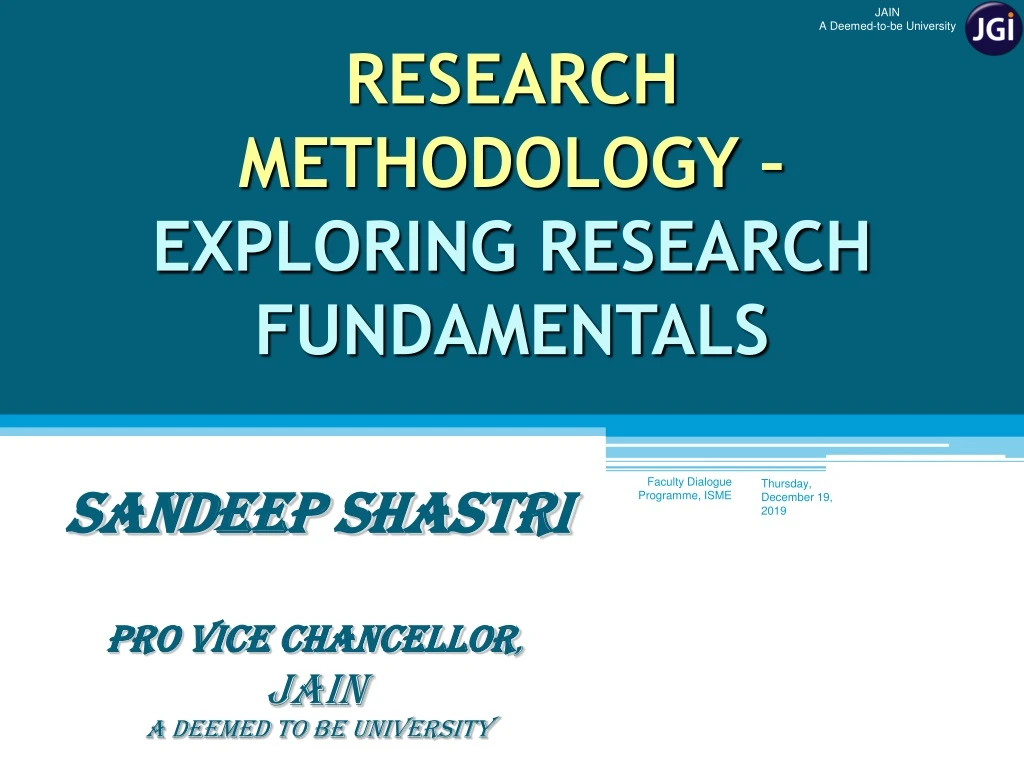 research methodology exploring research fundamentals