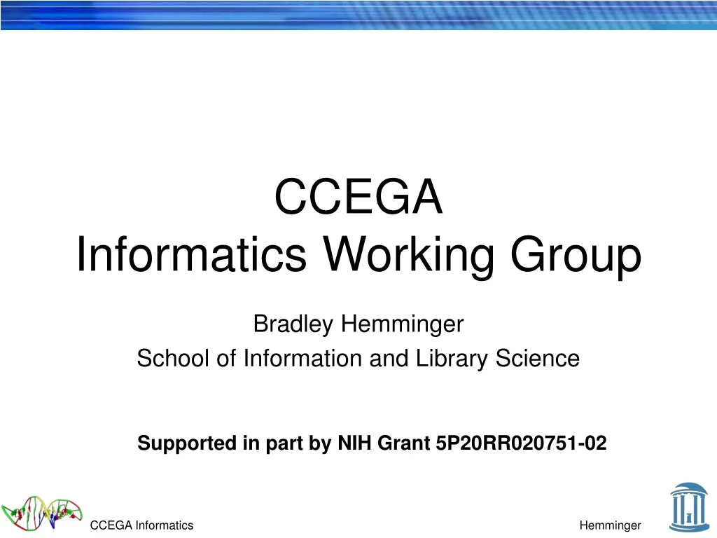 ccega informatics working group