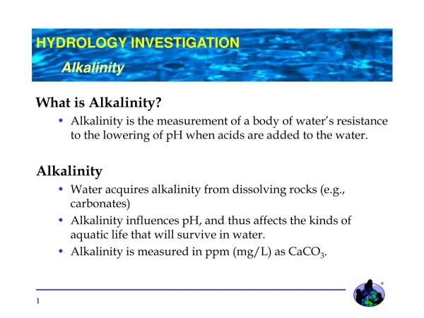 What is Alkalinity?